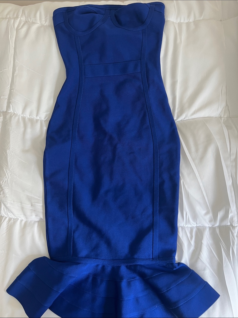 NWT! Strapless Royal Blue Bodycon Bandage Dress